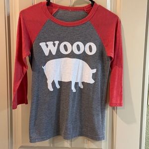 College Baseball Style Tee.